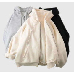 سوییشرت جلو زیپ کلاه دار