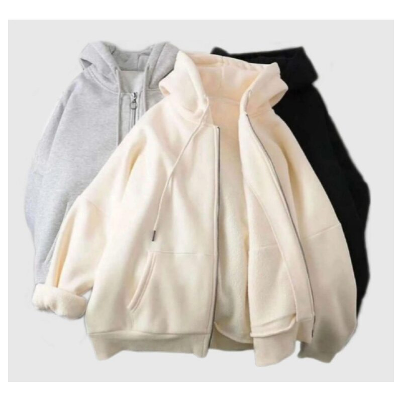 سوییشرت جلو زیپ کلاه دار